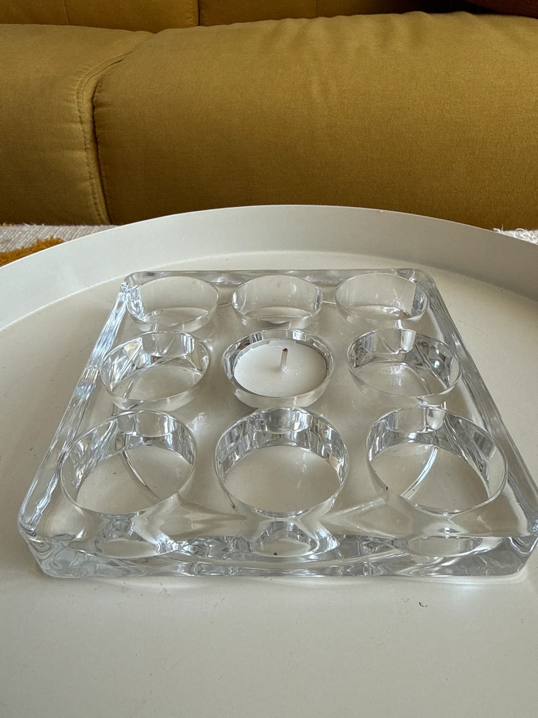 Glass 9-Tealight Candle Holder - photo 2