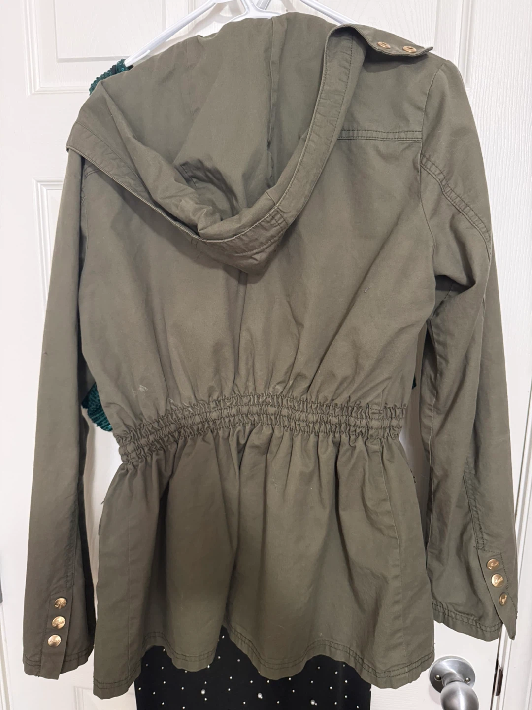 Guess Green Hooded Utility Jacket Size L - photo 2
