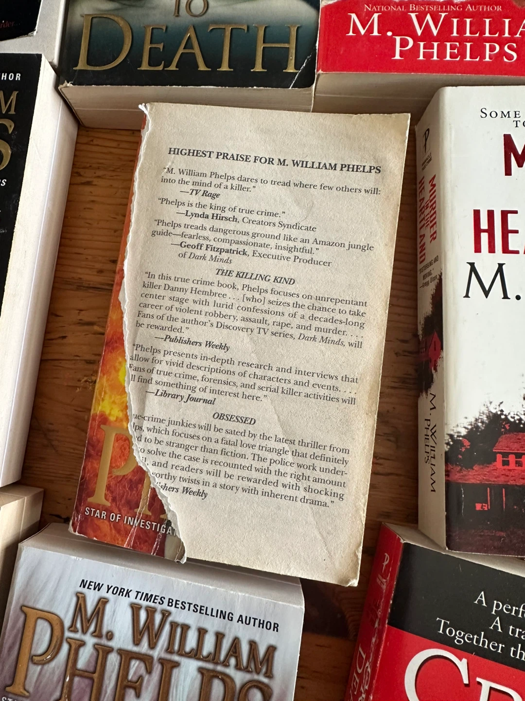 Collection of M. William Phelps Crime Thriller Books - photo 2