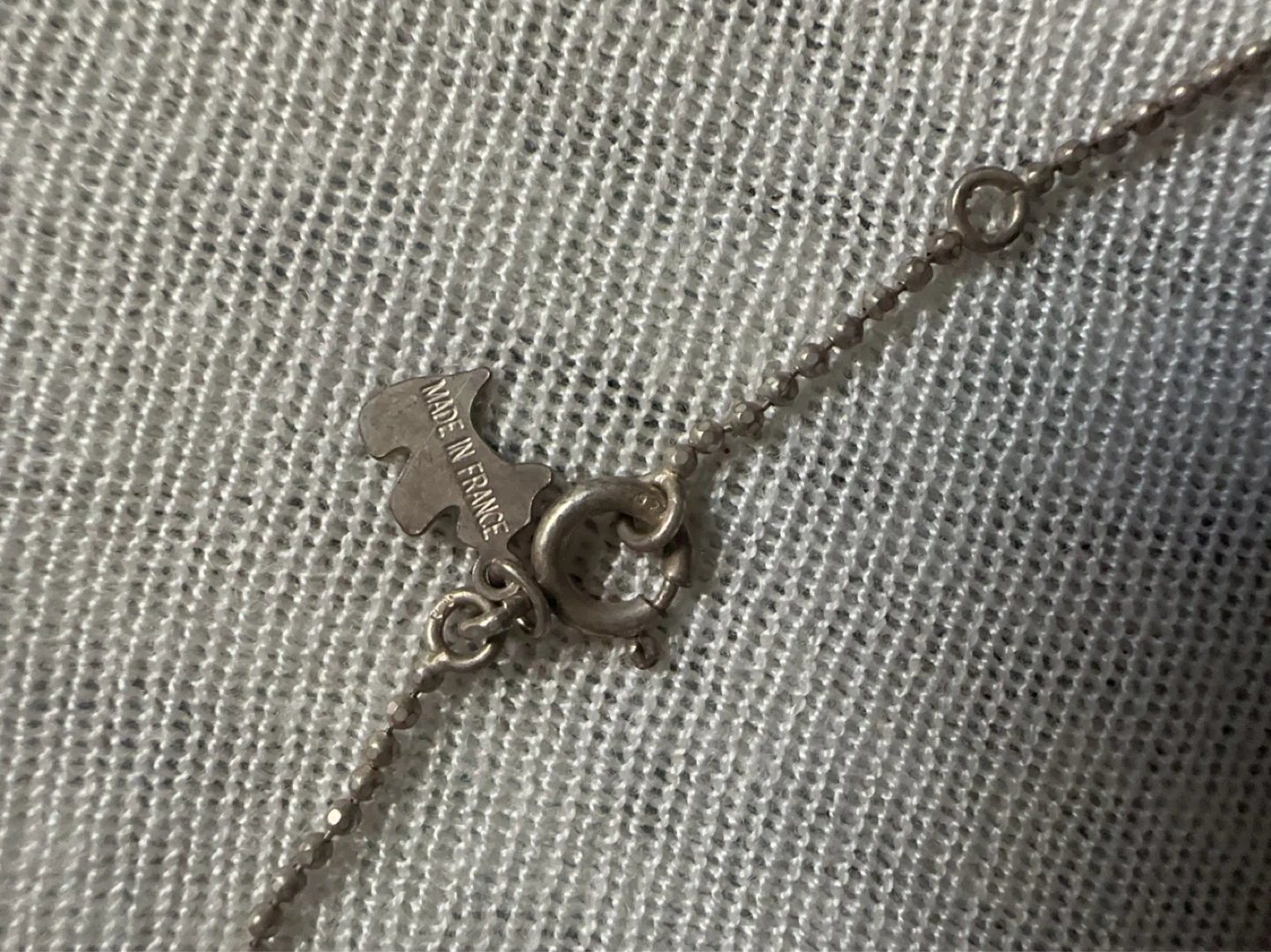 Sterling Silver 925 Vintage necklace "Made in France" - photo 2