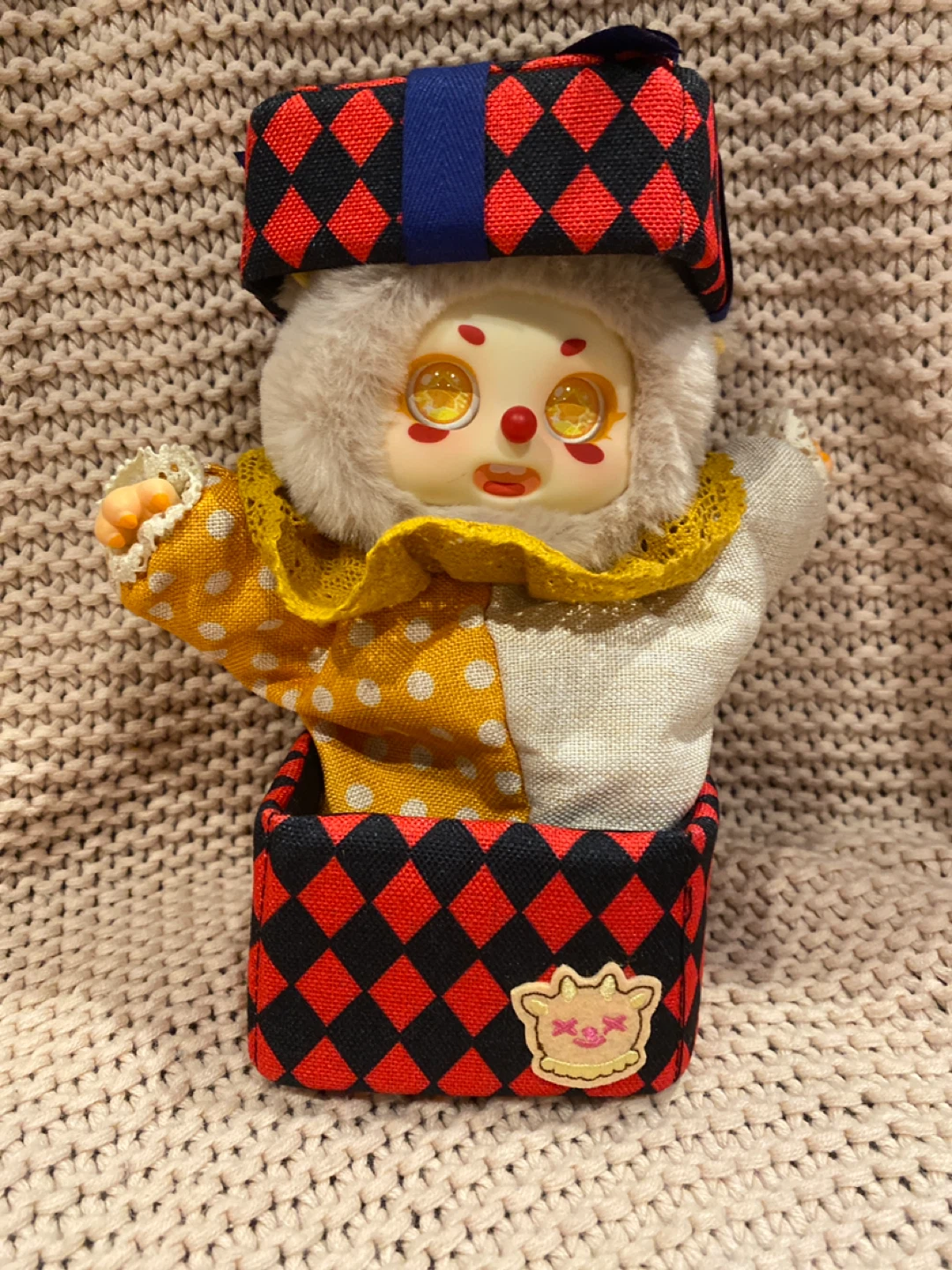 Plush Doll in Harlequin Box