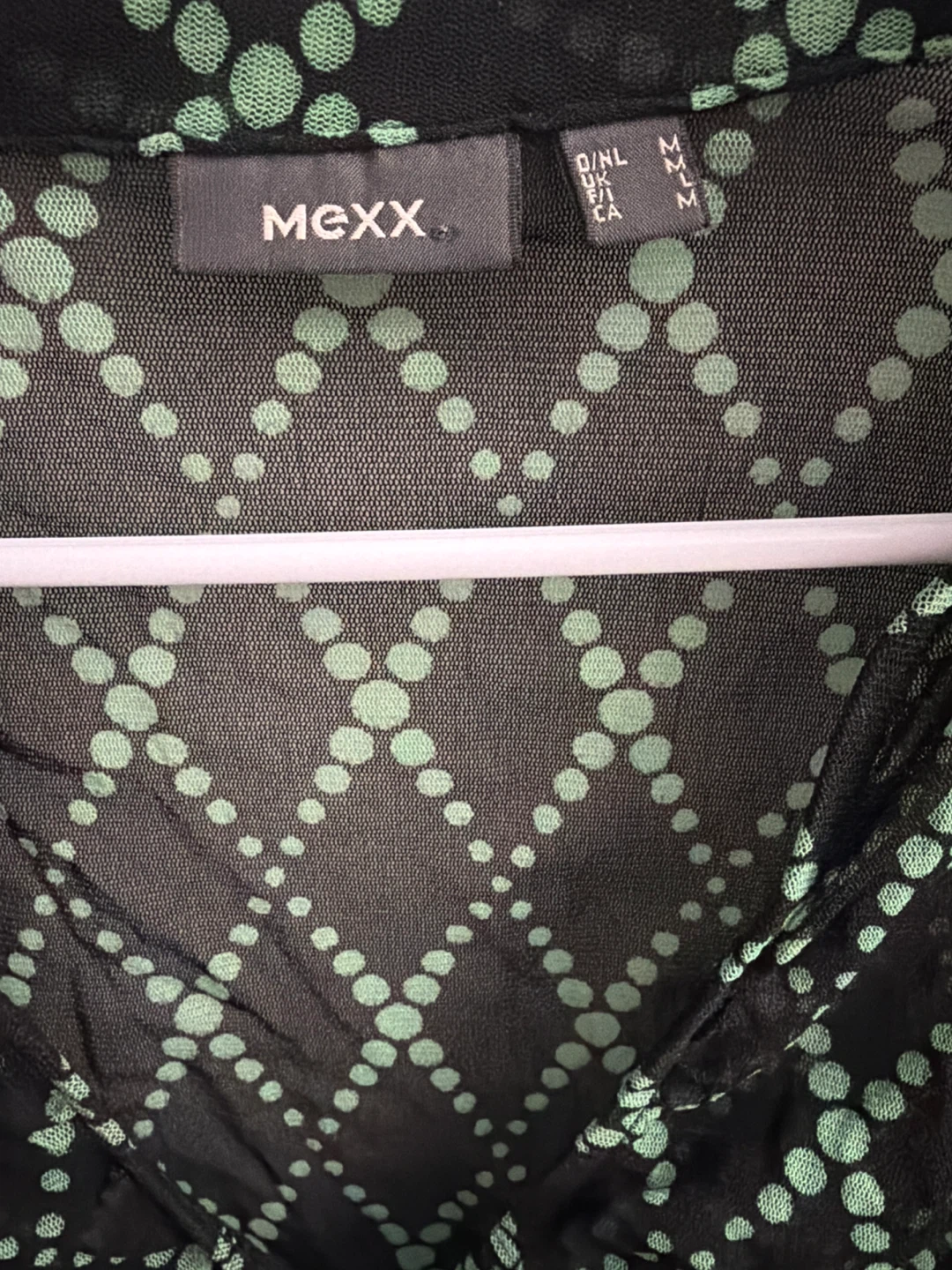 Mexx Women's Mesh Dot Blouse - Size M - photo 4