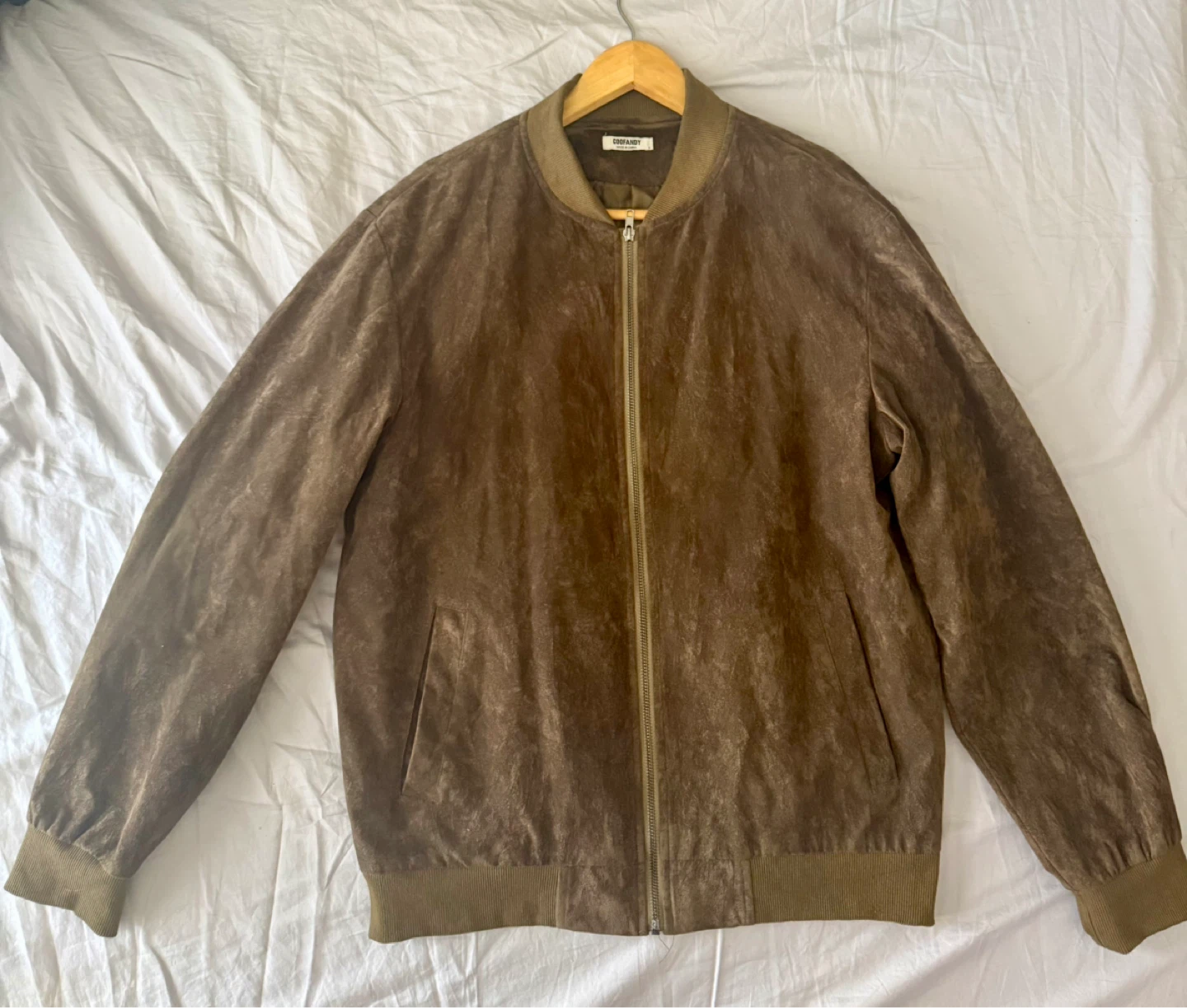 Theory Bomber Jacket - Brown Suede
