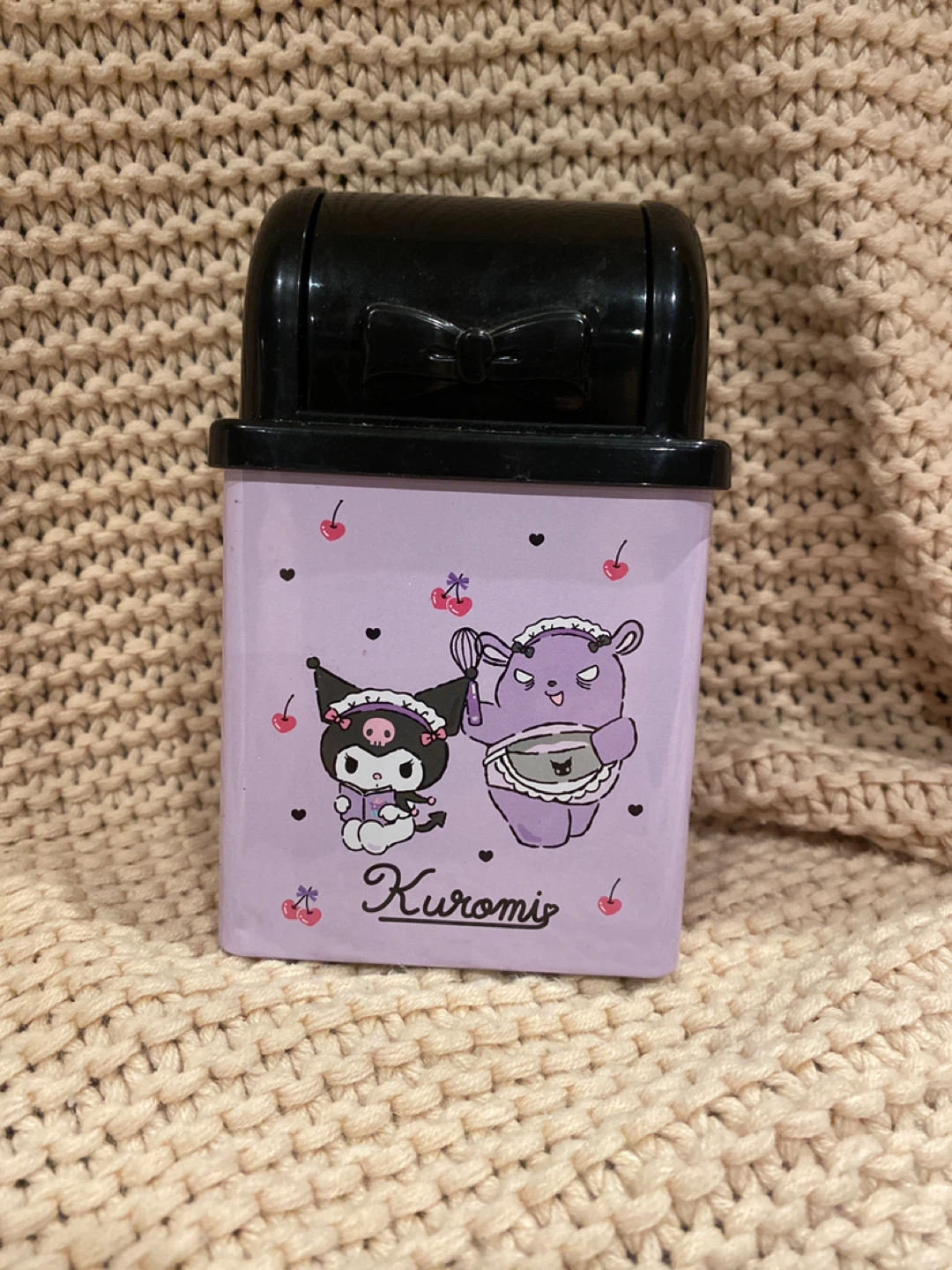 Kuromi Mini Trash Can