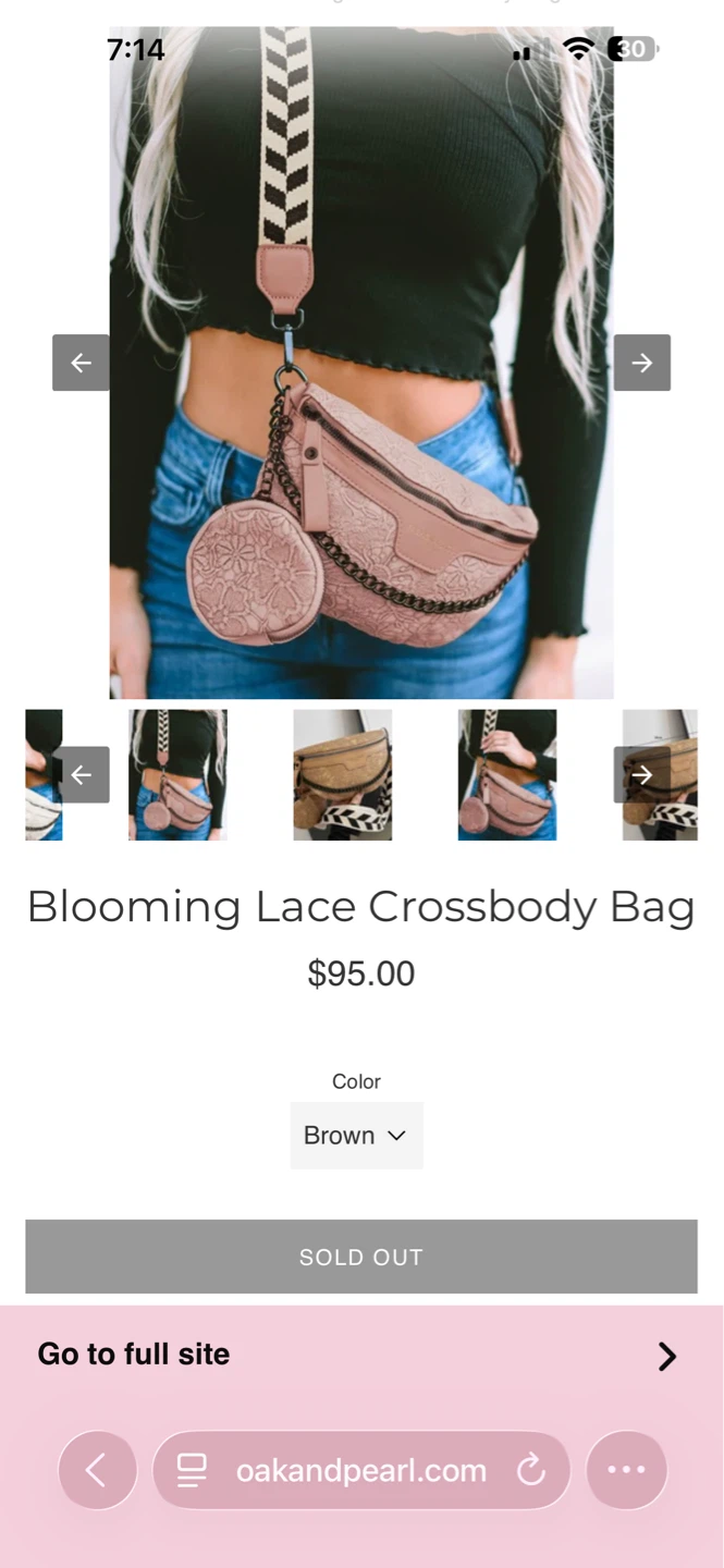 Blooming Lace Crossbody Bag - photo 5