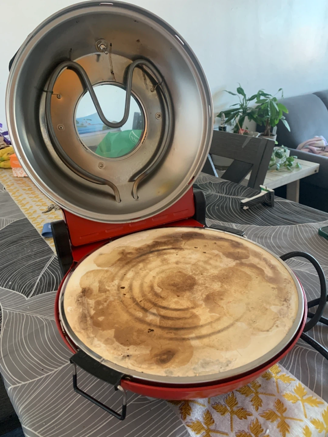 Red Electric Pizza Oven
