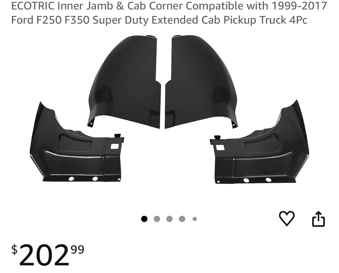 ECOTRIC Inner Jamb & Cab Corner Set for Ford F250/F350 1999-2017