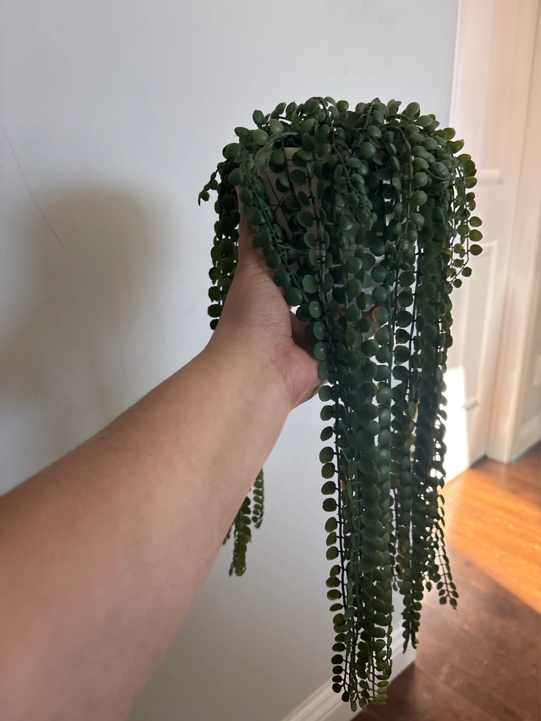 Artificial String of Pearls Plant in Decorative Pot - photo 4