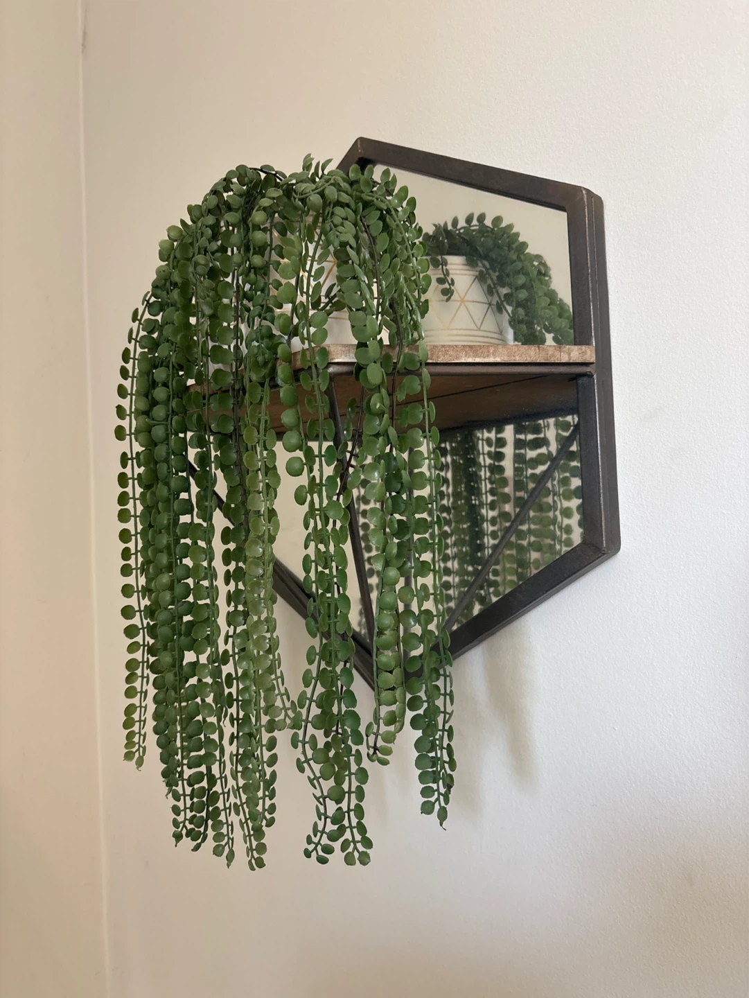 Artificial String of Pearls Plant in Decorative Pot - photo 2