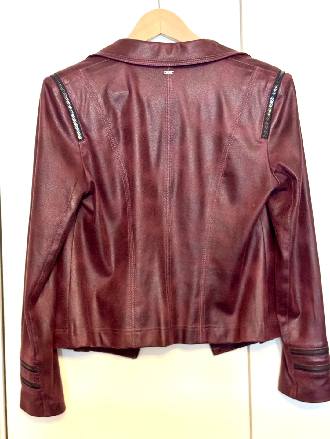 VEX COLLECTION Women's Faux Leather Moto Jacket - Size 38 - photo 2