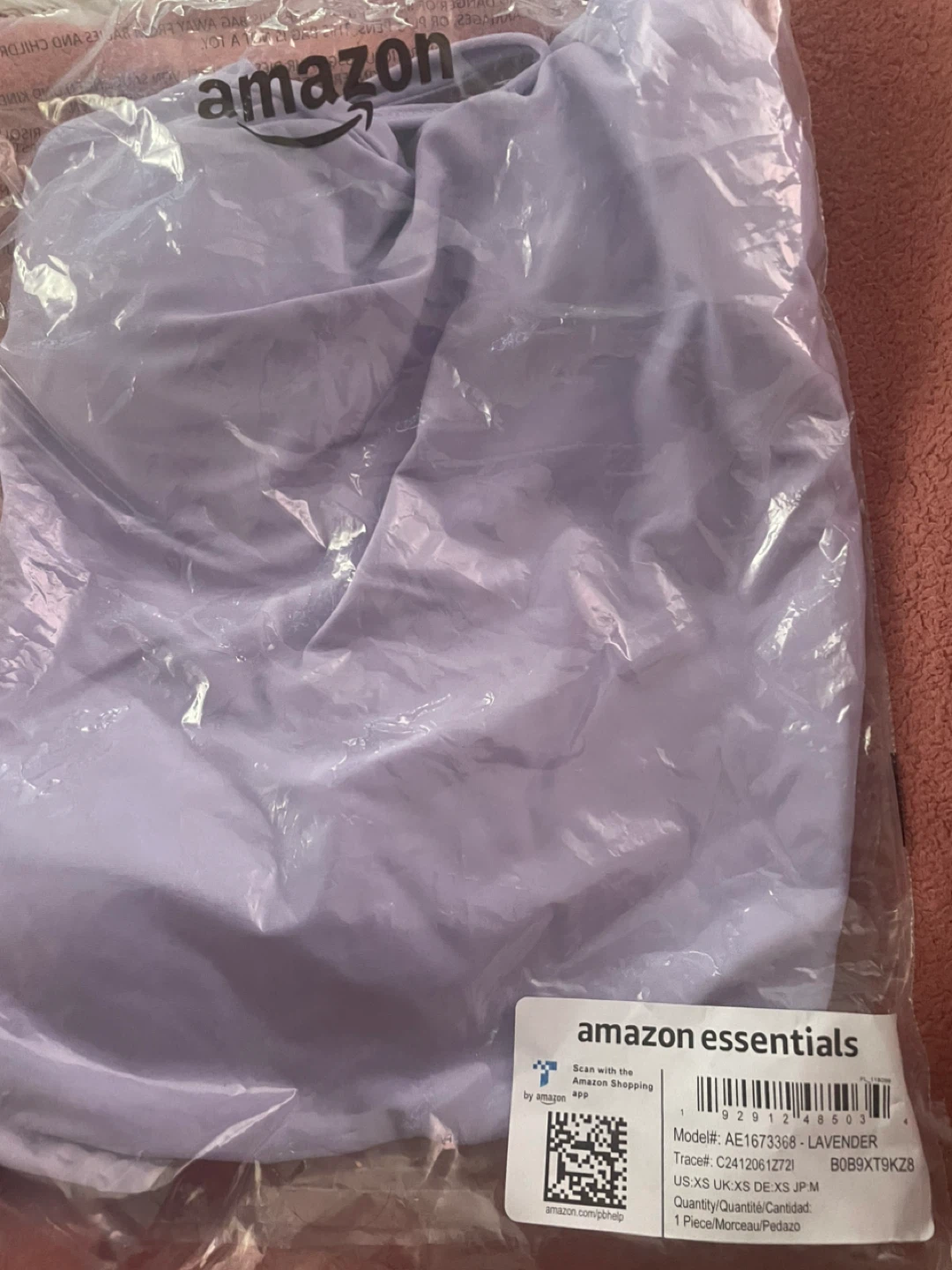 Amazon Essentials Lavender One-Piece Swimsuit - photo 3
