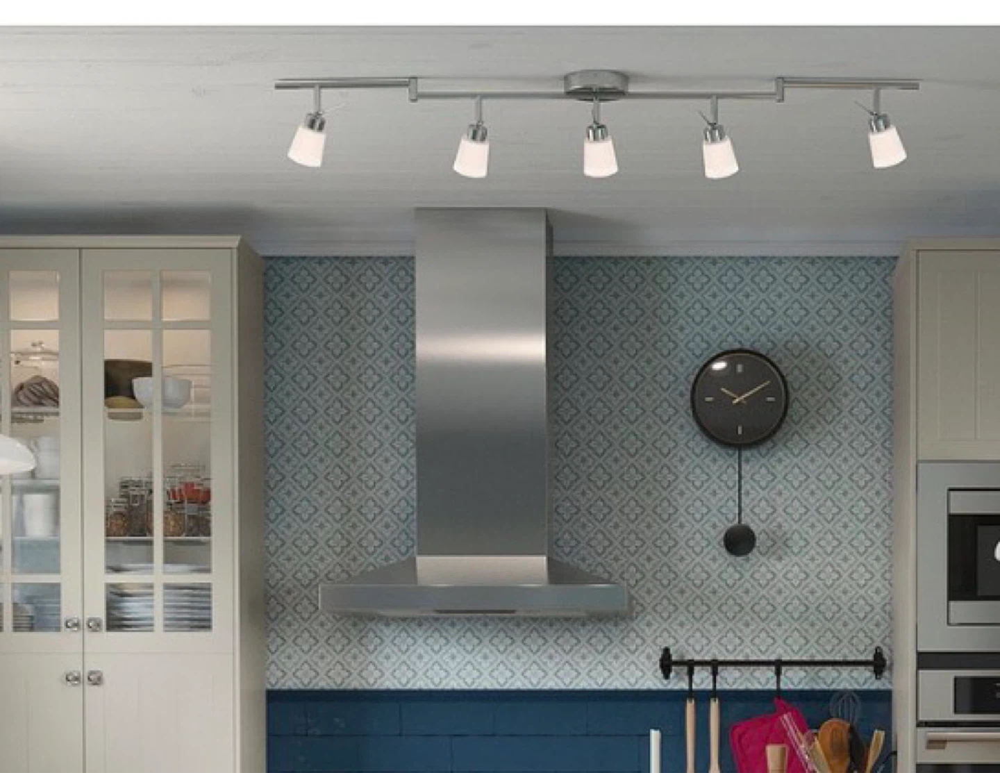 5-Light Track Lighting Fixture (free 1 pack of 6 bulbs)