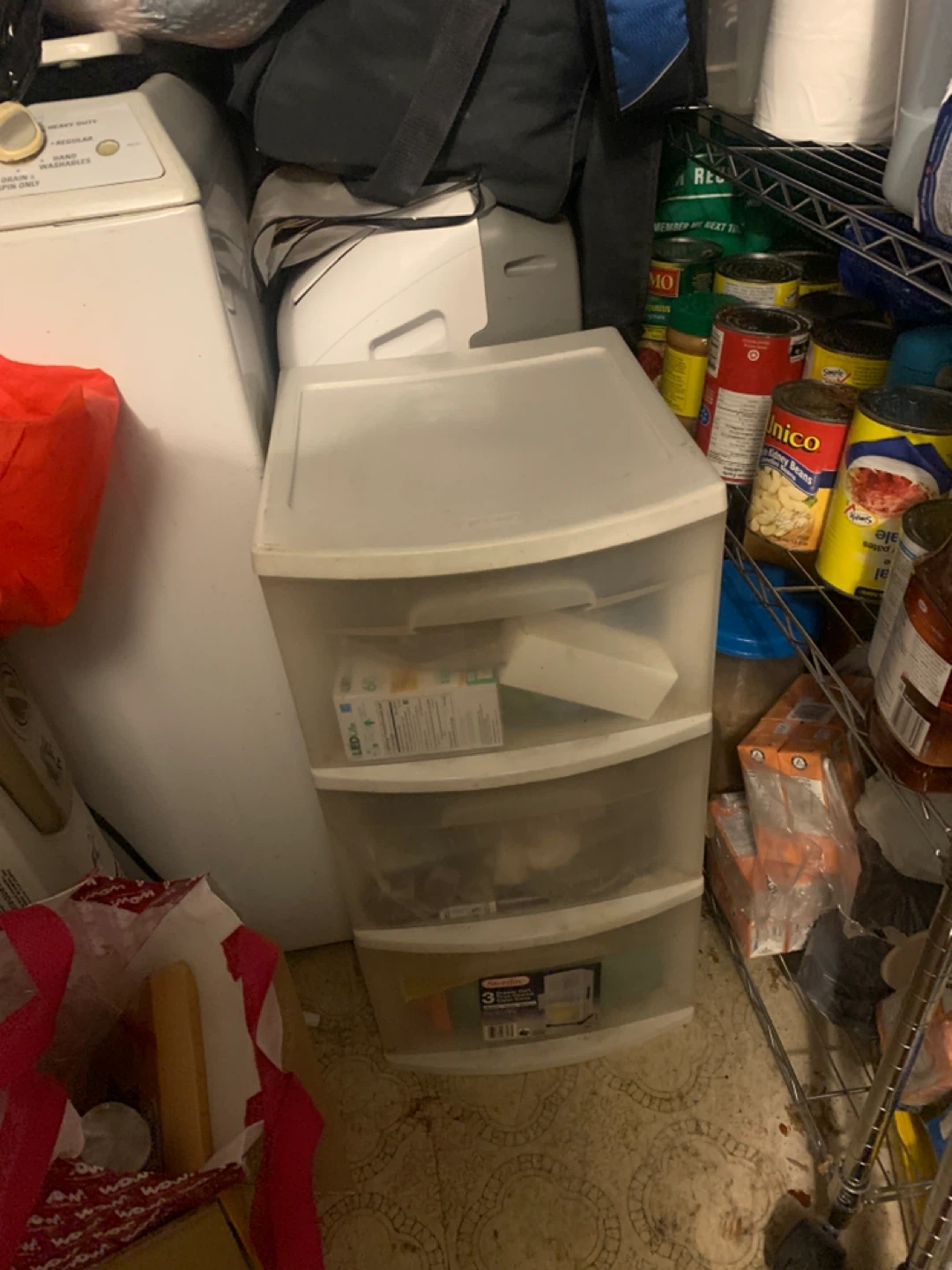 Sterilite 3-Drawer Plastic Rolling Cart