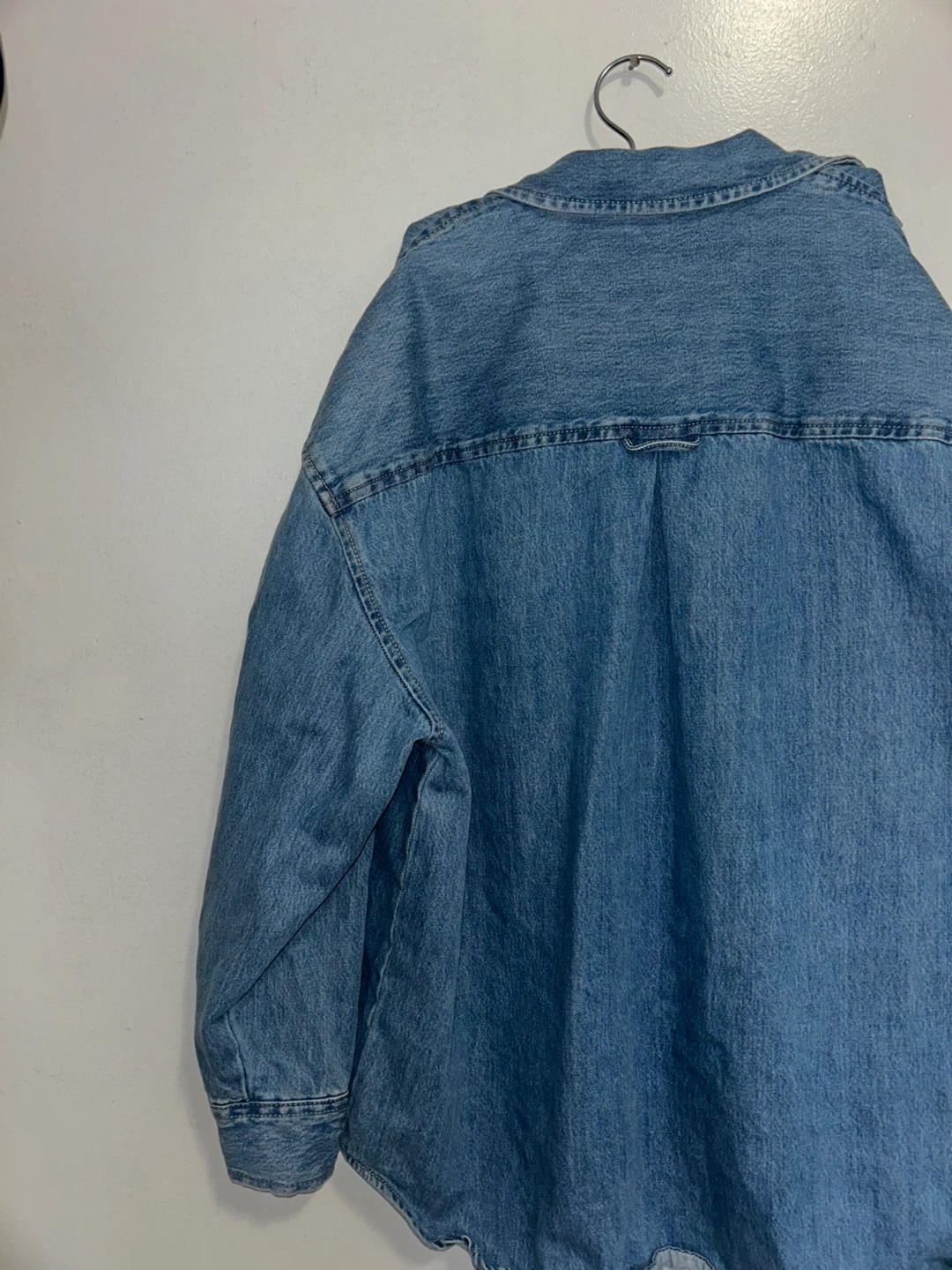 Old Navy Blue Denim Shirt - Medium - photo 5