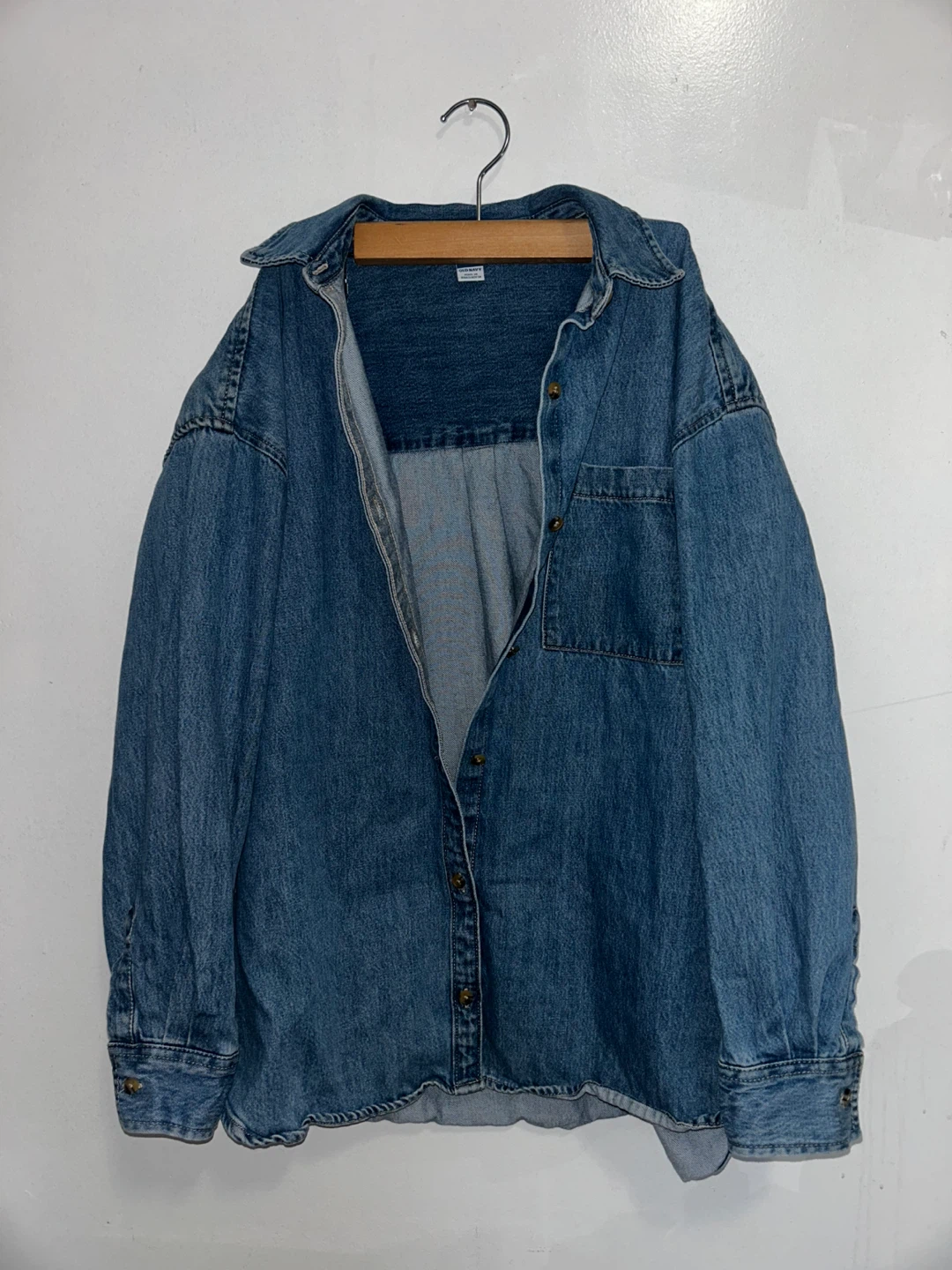 Old Navy Blue Denim Shirt - Medium