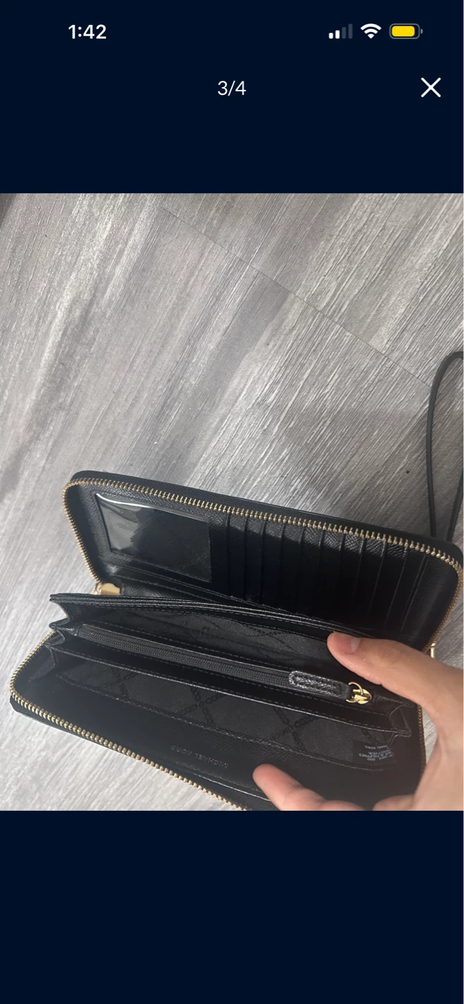Michael Kors Black Leather Wristlet Wallet - photo 3