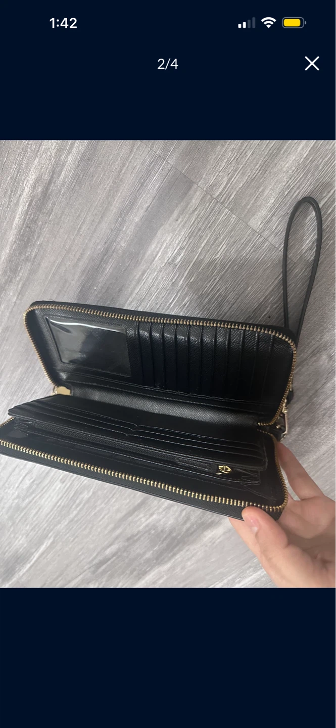 Michael Kors Black Leather Wristlet Wallet - photo 2
