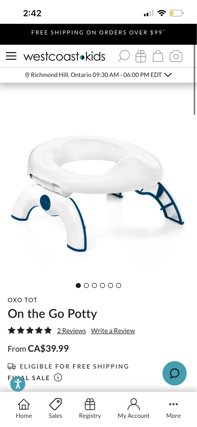 OXO Tot On the Go Potty (+ Free Ikea toilet seat)