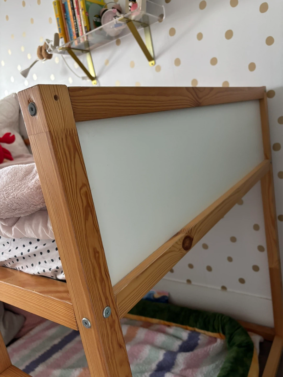 IKEA Wood and White Reversible Bed & Twin Mattress - photo 4