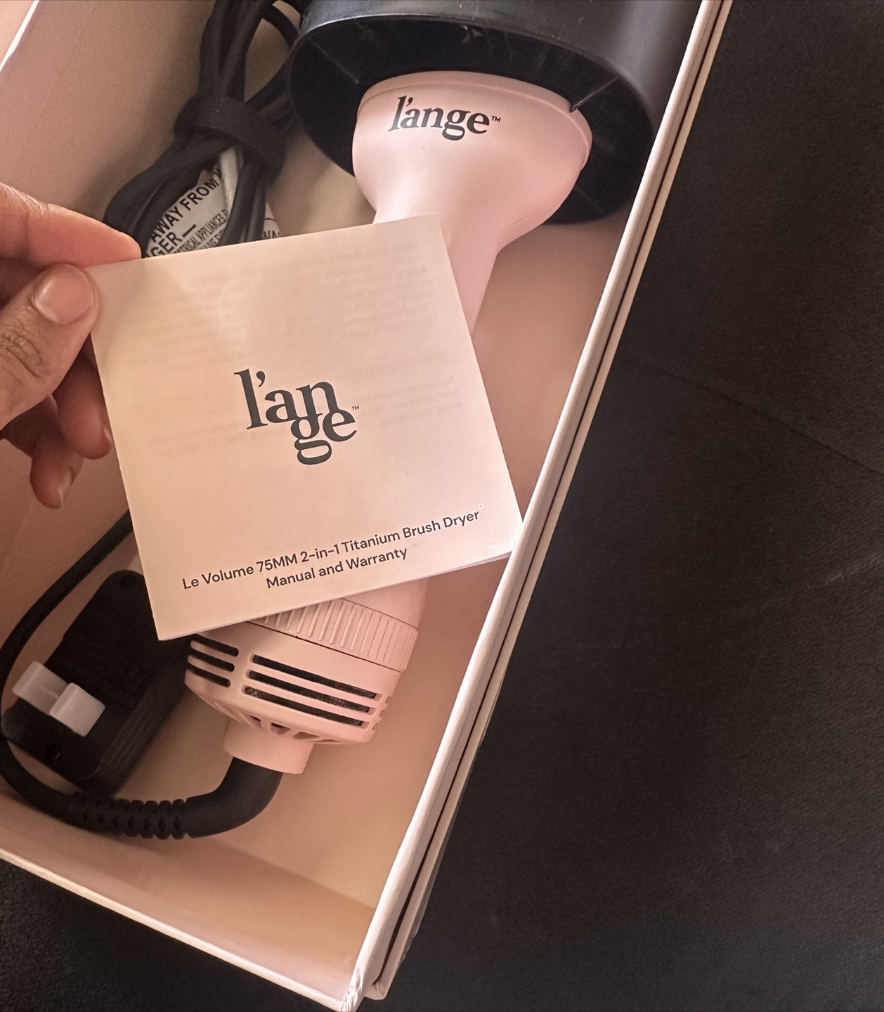 NEW L'ange 2-in-1 Titanium Brush Dryer - photo 3