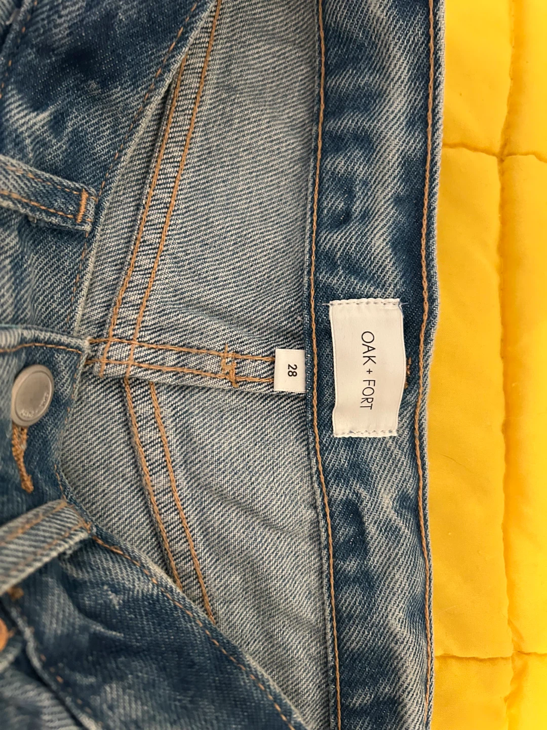 Oak + Fort Wide Leg Jeans Size 28 - photo 3