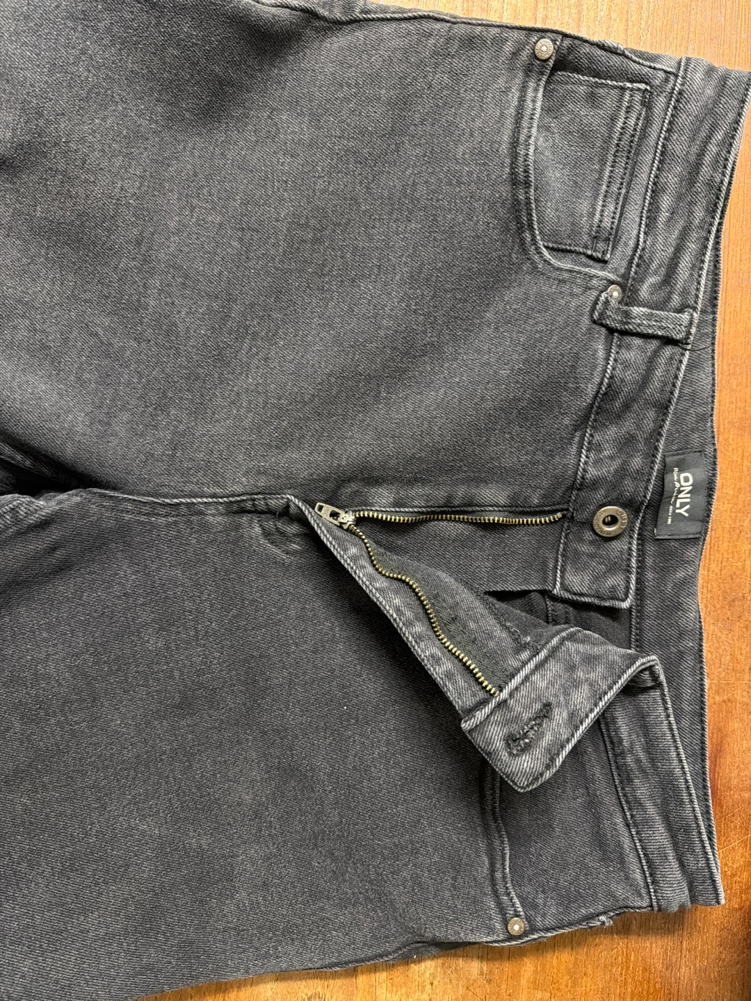 ONLY Women's Black Denim Jeans - Size L - photo 2