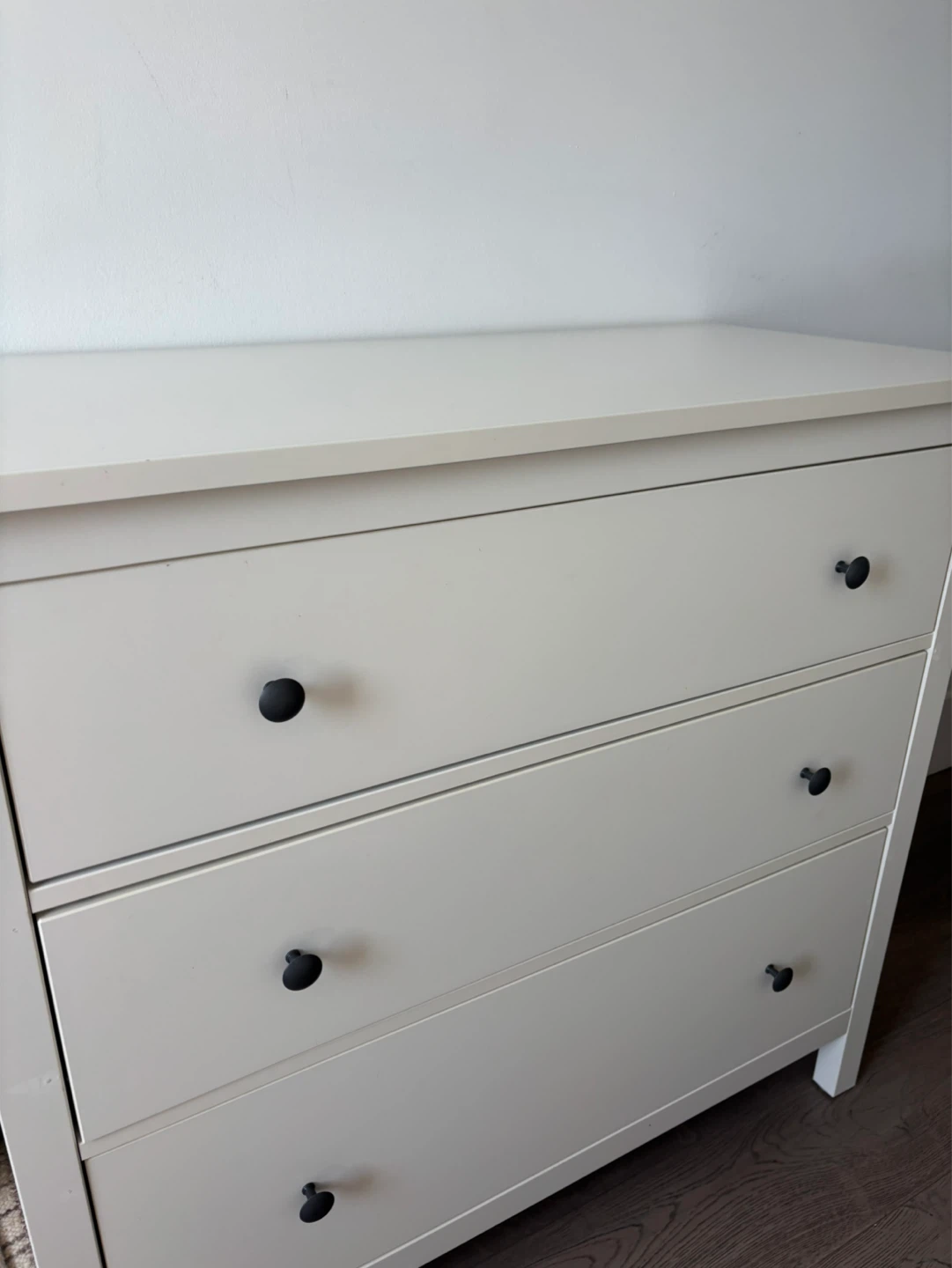 IKEA White 3 Drawer Dresser - photo 4