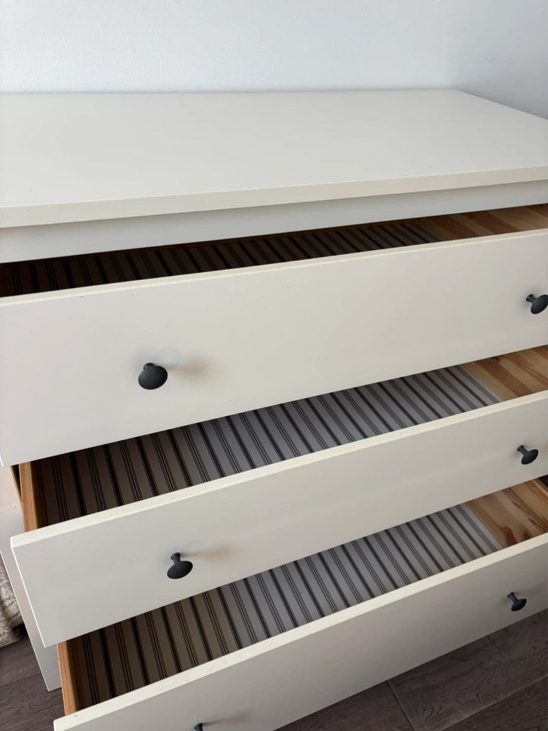 IKEA White 3 Drawer Dresser - photo 3