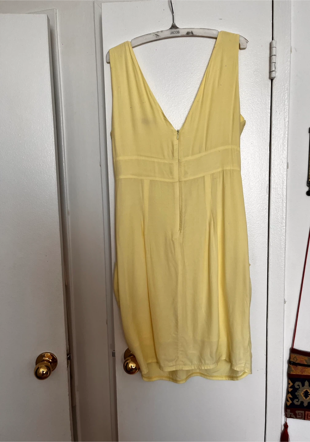 Light Yellow Sleeveless Dress with Pockets size M - photo 5