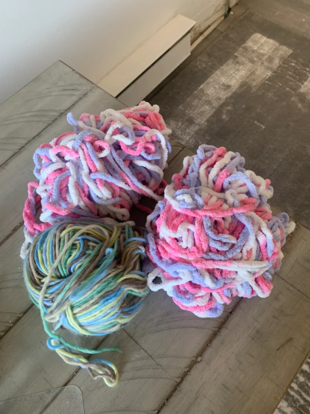 Craft Yarn - Pink, Purple, White & Multi-coloured