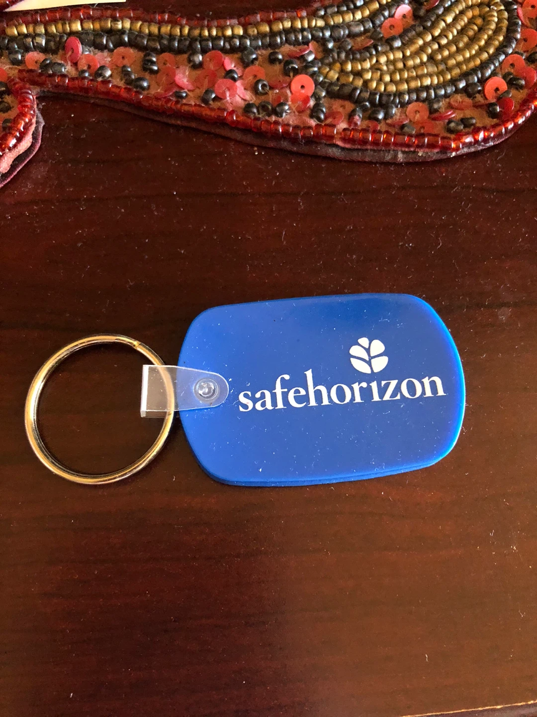 Safe Horizon Blue Keychain