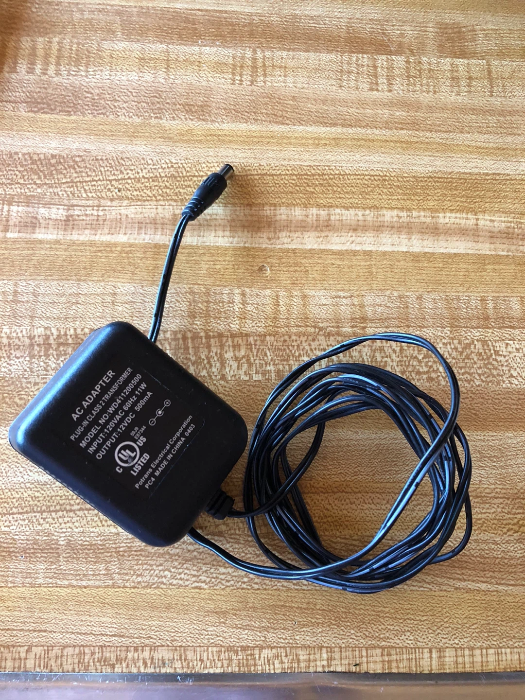 AC Adapter 12V DC 500mA