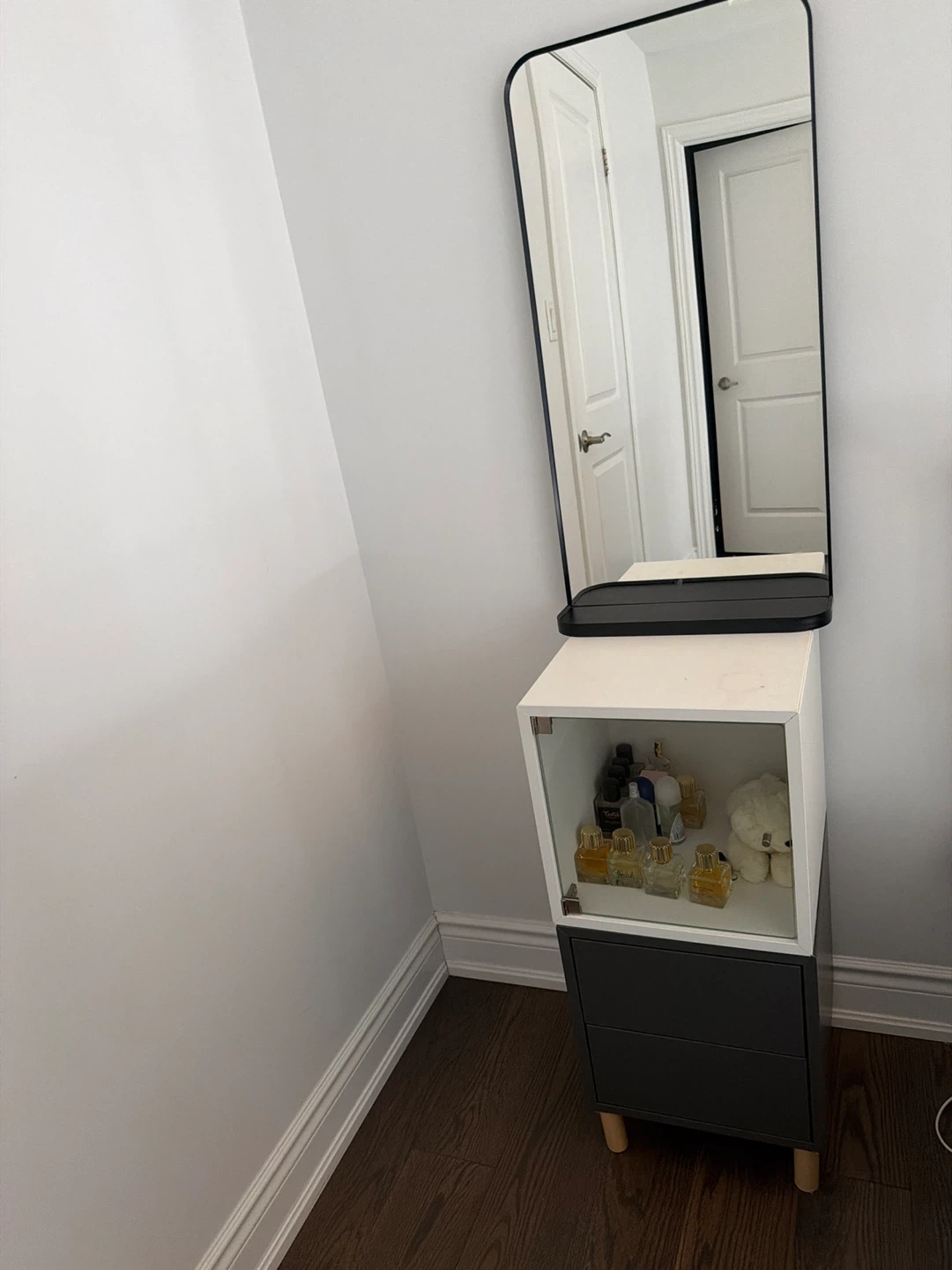 Standing Mirror with Storage Unit - photo 2