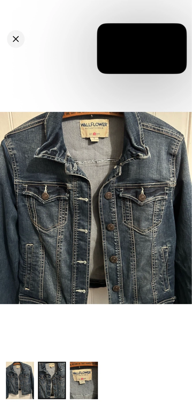 Wallflower Authentic Denim Jacket - Size S - photo 2