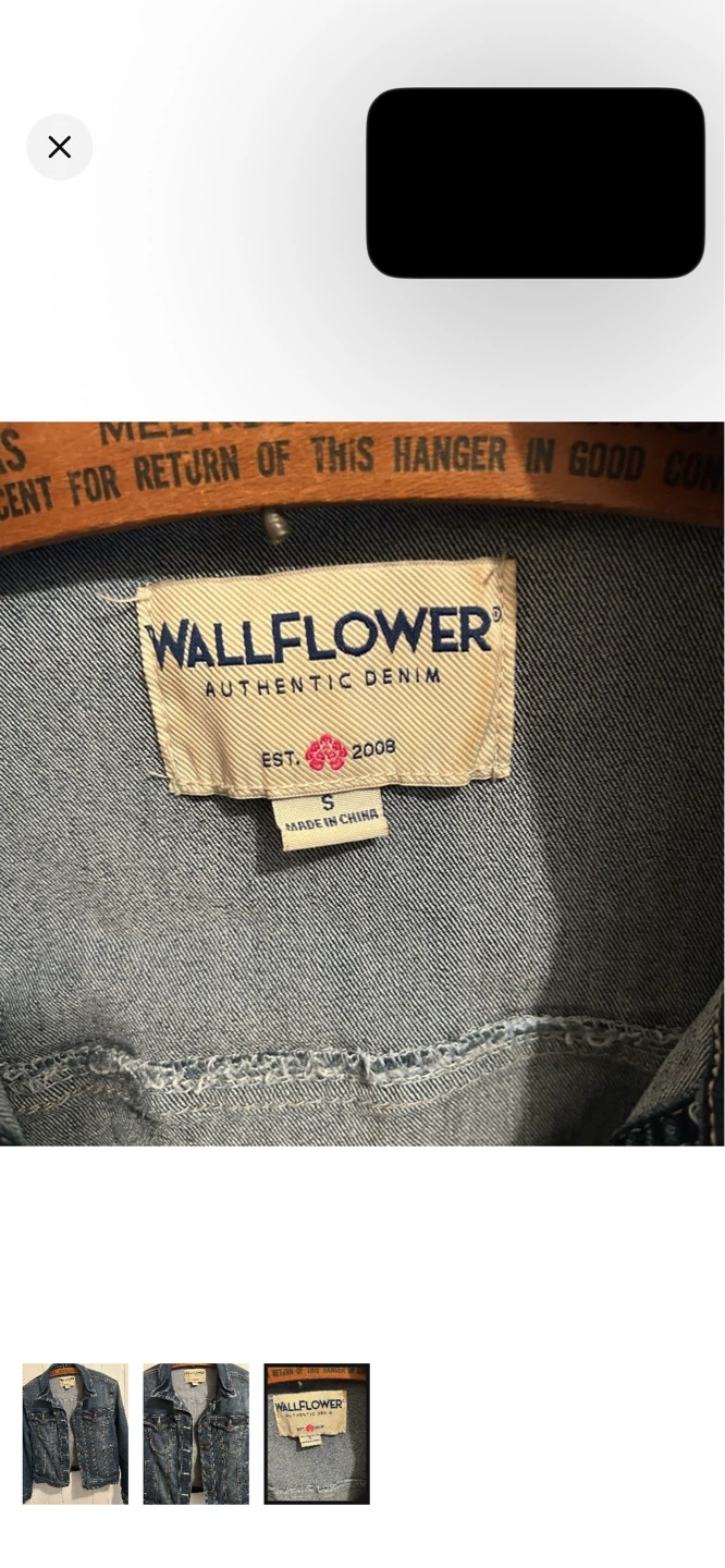 Wallflower Authentic Denim Jacket - Size S - photo 3