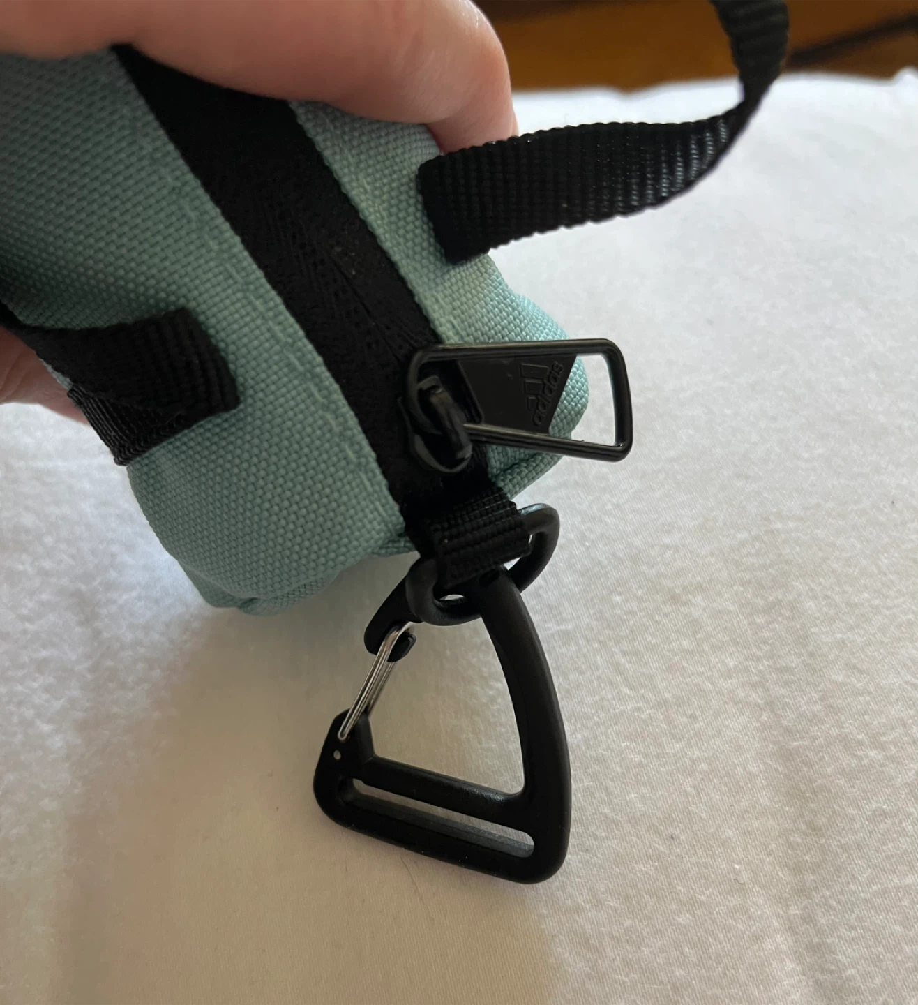 🆕Adidas Micro Duffle Bag Keychain Teal - photo 2