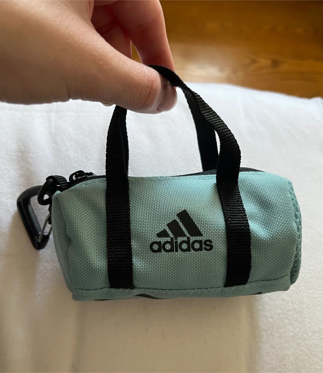 🆕Adidas Micro Duffle Bag Keychain Teal