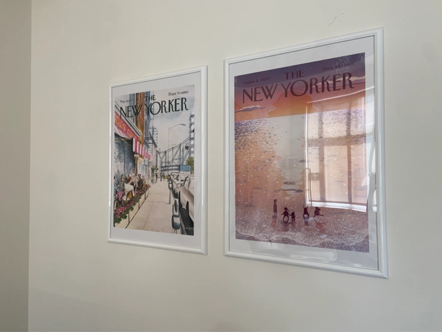 The New Yorker Magazine Covers Framed Prints (Set of 2)