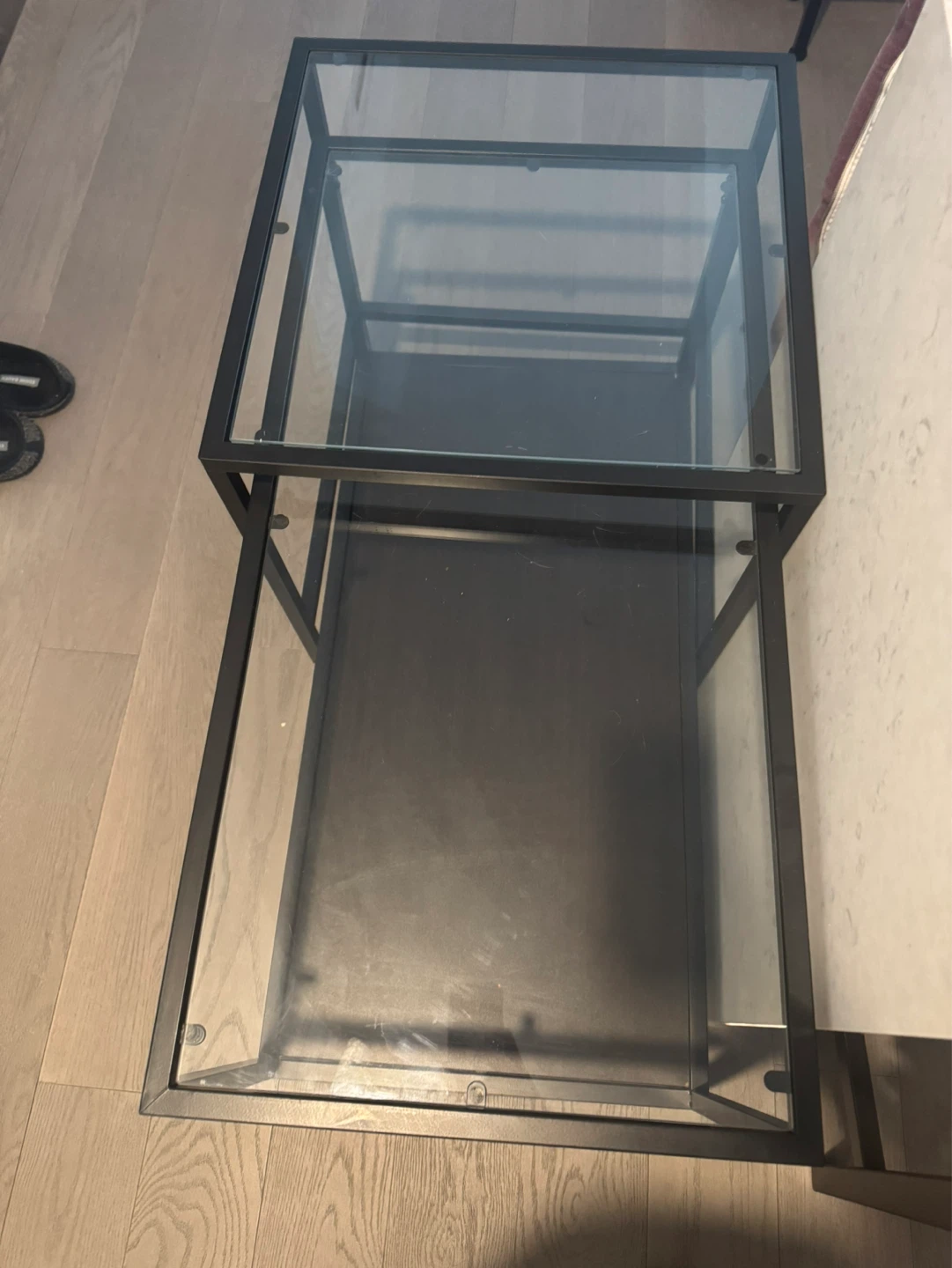 Nesting Coffee Table Black Glass Top - photo 5