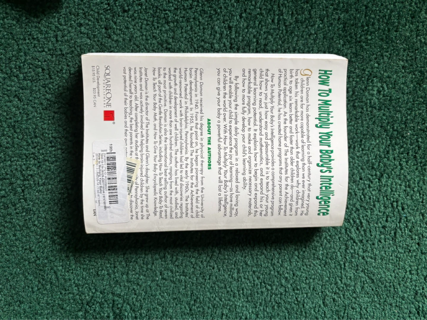 How To Multiply Your Baby's Intelligence Book - photo 2