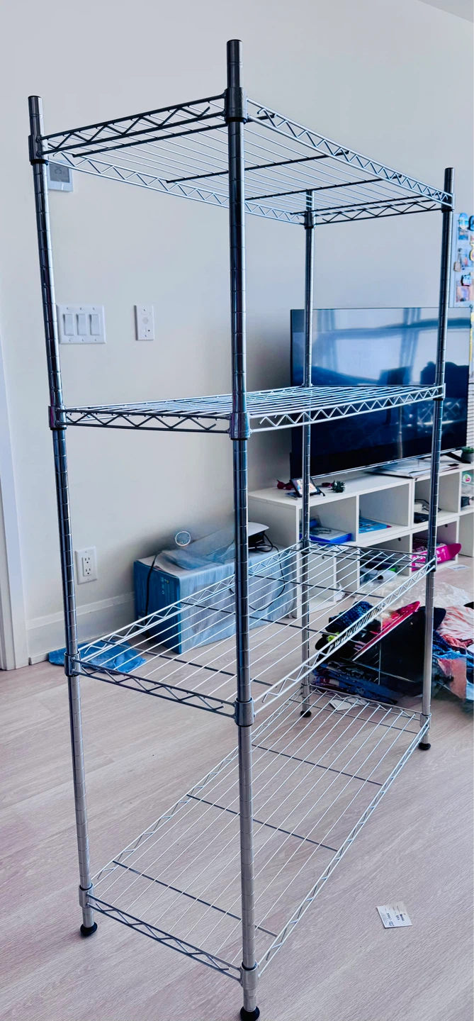 Metal Storage Rack – 4 Tier Shelving Unit