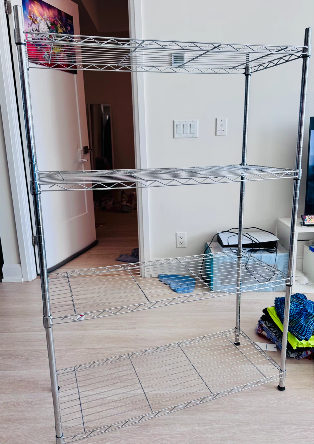 Metal Storage Rack – 4 Tier Shelving Unit - photo 2