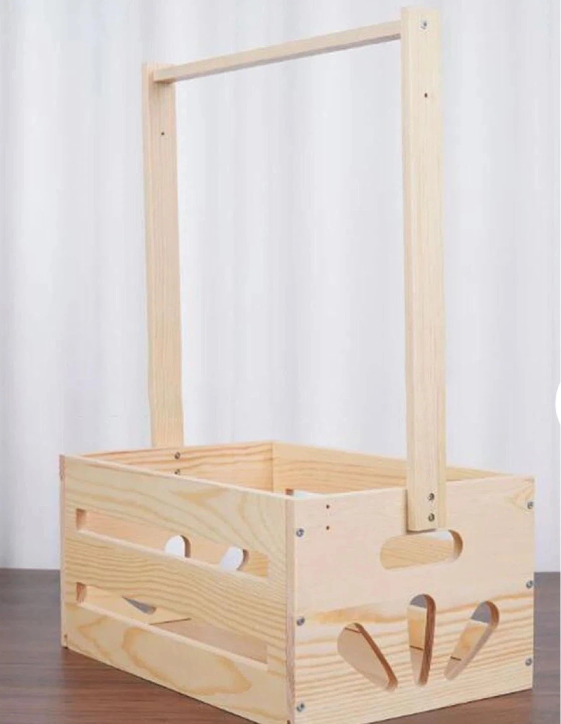 Wooden Crate with Handle