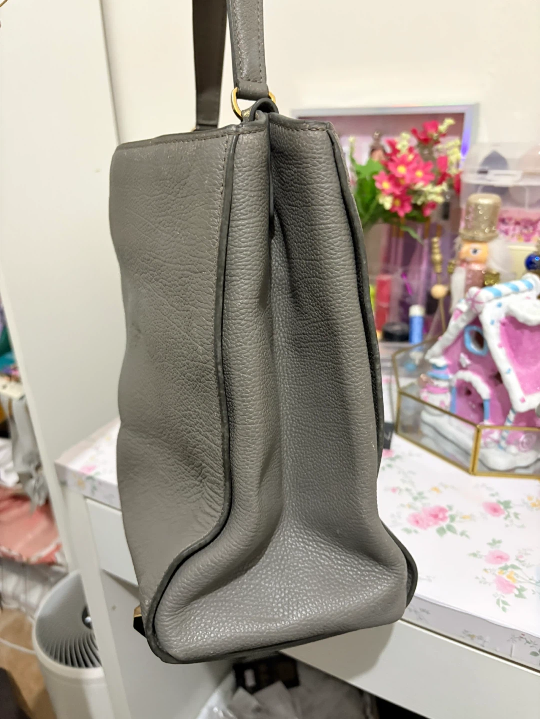 MCM Grey Vintage Leather Handbag - photo 4