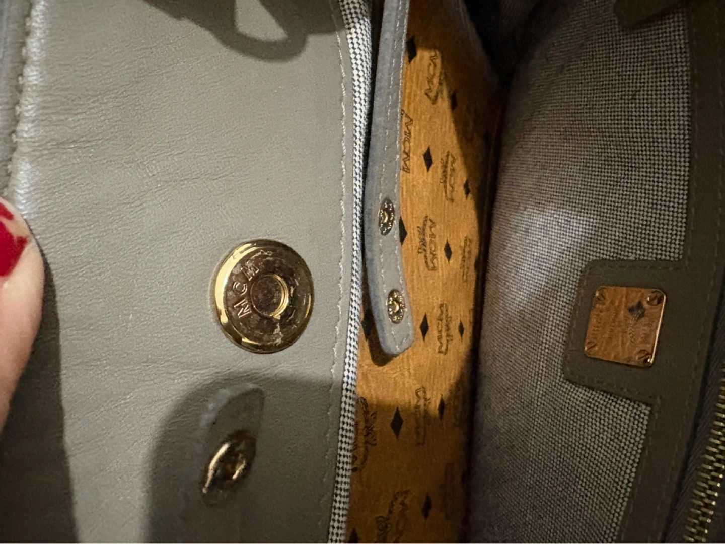 MCM Grey Vintage Leather Handbag - photo 5