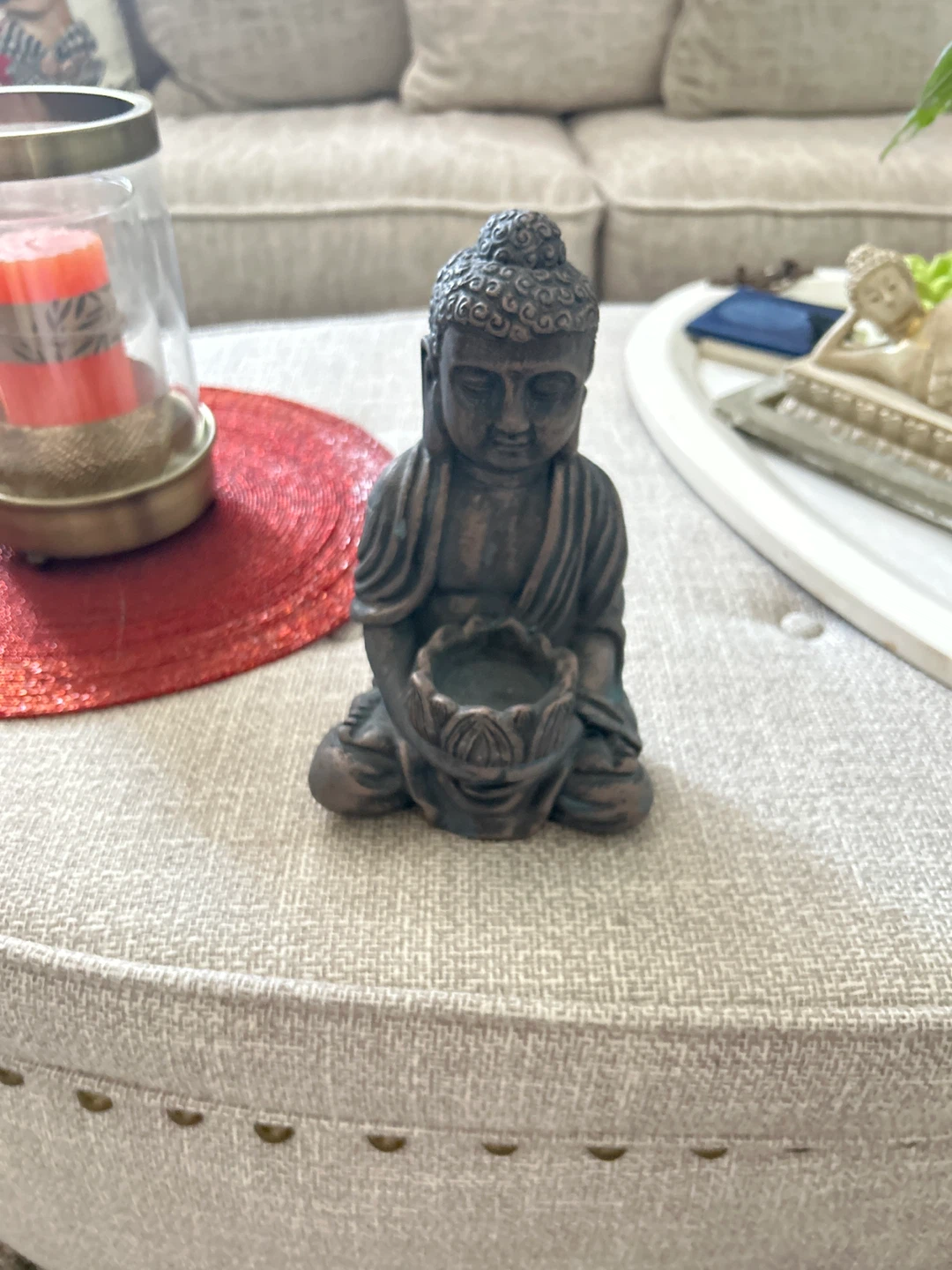 Buddha ceramic 9” X 6” statue - photo 3