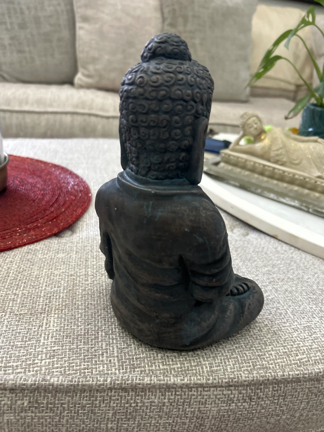 Buddha ceramic 9” X 6” statue - photo 2