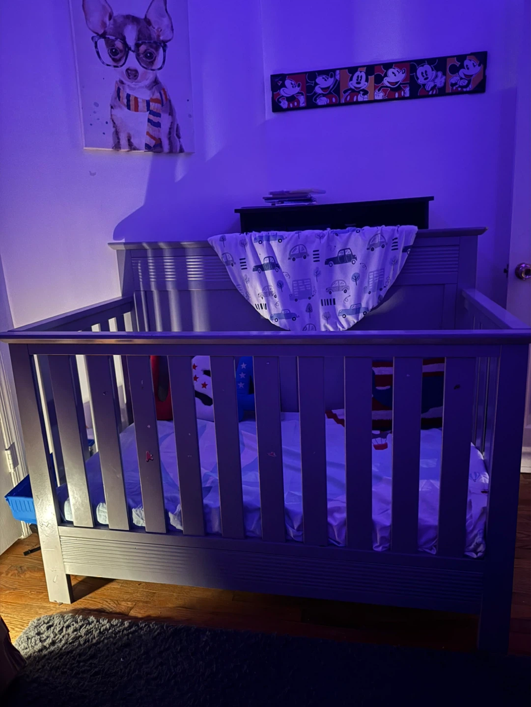 Gray Convertible Crib