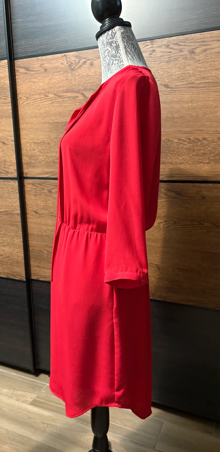 RW&CO Red Tie-Neck Dress - photo 3