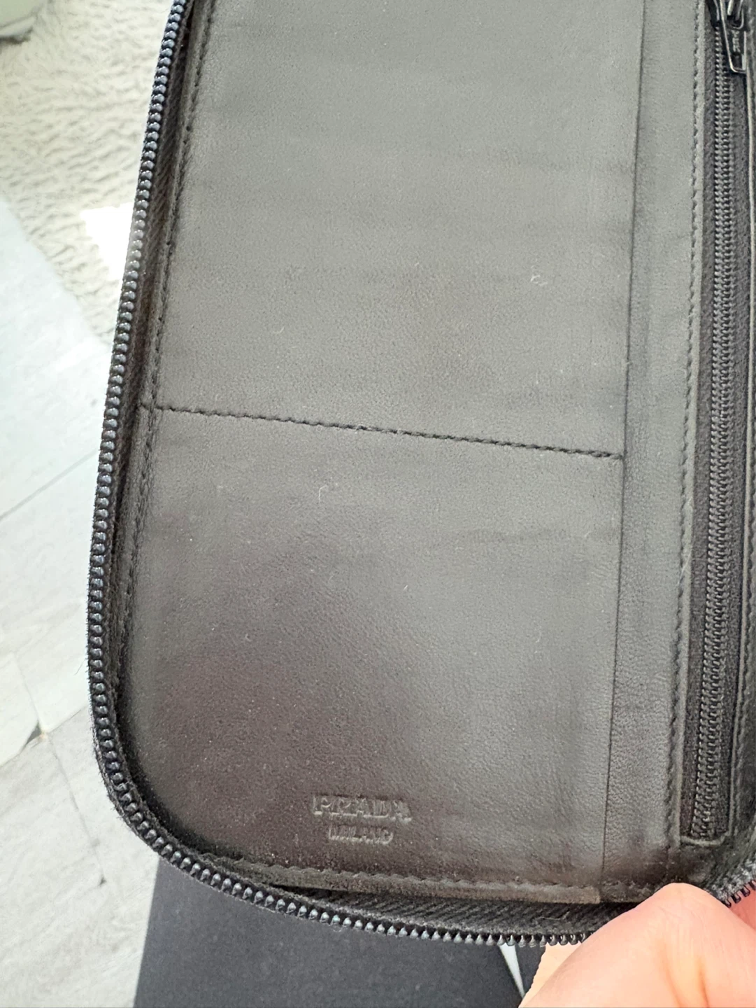Prada Black Nylon Zip-Around Organizer Wallet - photo 4